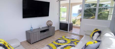 Living Area:  Recliner Leather Couches and 60" TV