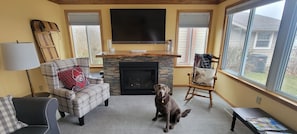 Gas fireplace is operational and we are pet friendly!