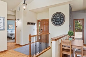 Front Door and small breakfast table