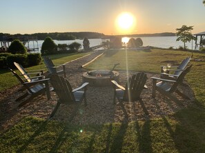 Welcome to our 1-acre, flat lot with sunsets every night.