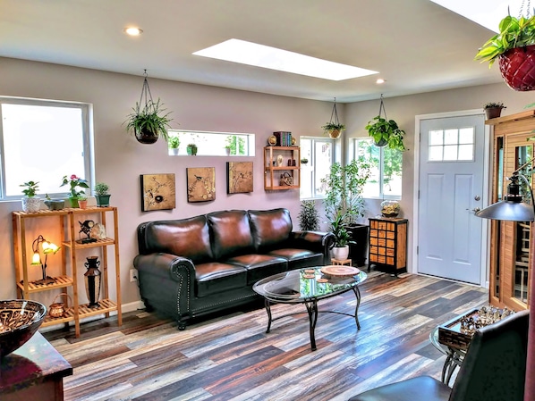 The Garden Room - Relax in the Far infrared sauna or steam bath.