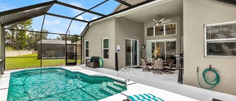 Lounge by the refreshing pool.