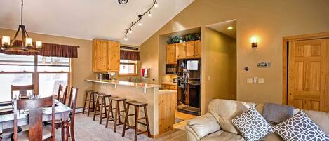 Keystone Vacation Rental | 2BR | 2BA | 1,135 Sq Ft | Steps Required