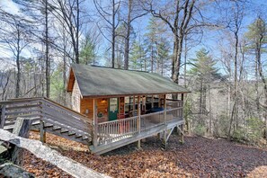 Exterior | Covered Deck | Private Hot Tub