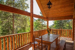 Back upper balcony facing the South Fork of the Arkansas River