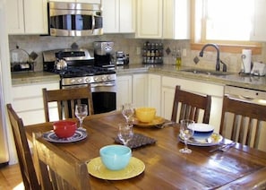 Kitchen and dining area