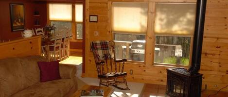 Cozy Gas Fireplace in Lodge Great Room