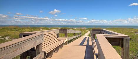 Welcome to the beach! Accessible cross-over to the beautiful Atlantic Ocean!