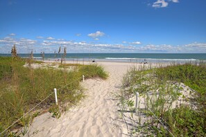 Private beach with plenty of room to set up your chairs, umbrella and coolers!