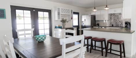 Kitchen and dining room