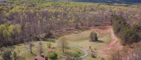 Aerial view- see any neighbors? Good :-)