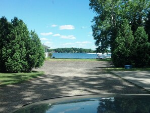 Driveway and parking area