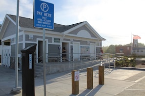 New Jenness state beach washrooms. Changing and rinsing stations as well