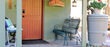 Front Entrance and Porch. Sip Coffee here or on Your Patio!