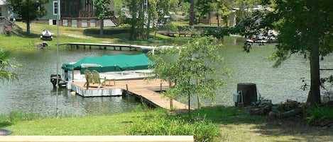 Dock with 8' of water at 358 lake level