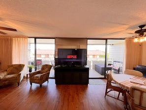 Living room and dinning area.