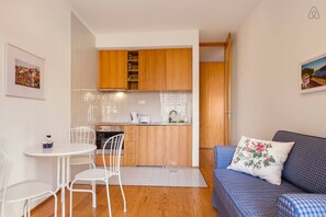 Living Room and Kitchen.