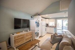 Living area adjacent to the kitchen