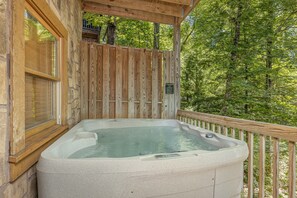Our new hot tub is sooo relaxing!