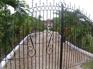 villa is gated and fenced all around