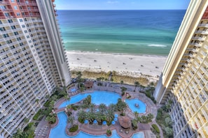 Grand pool as seen from balcony. Largest pool in PCB!