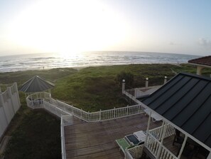 Texas Beach House
Third floor condo #3 
Ocean view from balcony