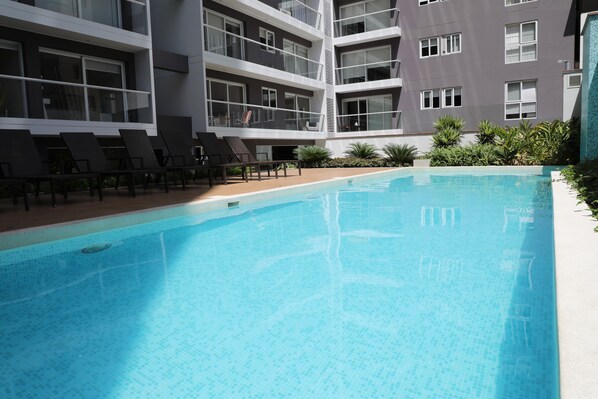 Ground Level  - Outdoor pool / Building Amenities.