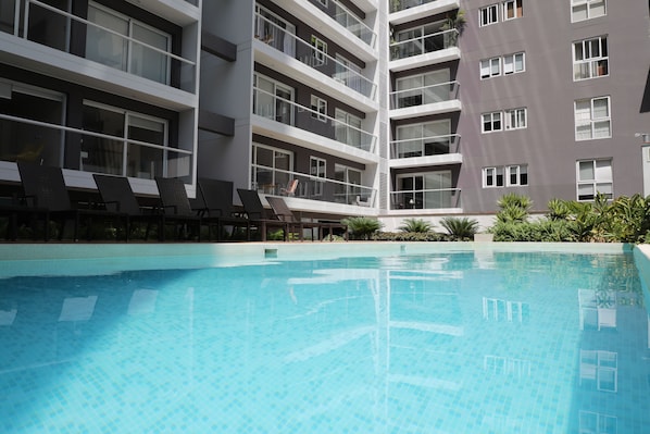 Ground Level  - Outdoor pool / Building Amenities.