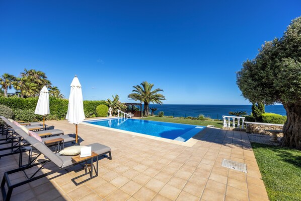 Pool area with amazing sea view