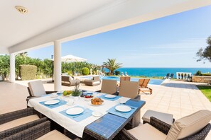 Outdoor dining area