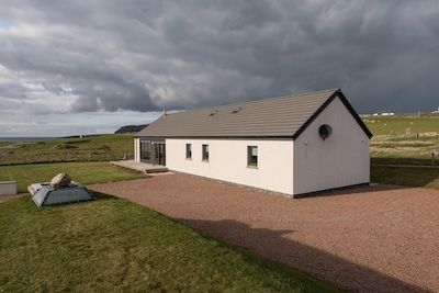 Da Roost - Luxus-Familienferienhaus mit spektakulärem Meerblick in der Nähe von Sumburgh