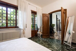 The Bedroom's View of the Roman Fountain and the Internal Graden