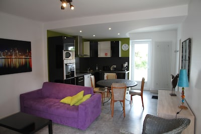 Town house rental 3 pers charentes maritime, spa, hermione 