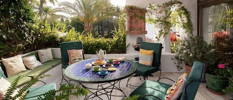 Treetops Terrace During The Day,  Overlooking Gardens