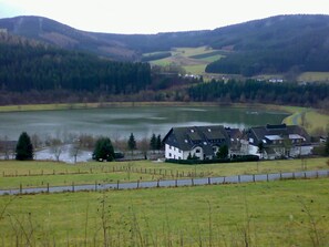 Blick von oberhalb der Fewo