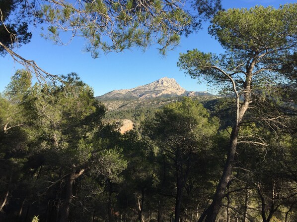 la montagne Sainte Victoire si chère aux aixois ... et à Paul Cézanne....