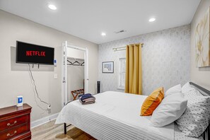 Luxurious master bedroom featuring king bed