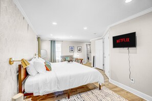 Luxurious master bedroom featuring king bed