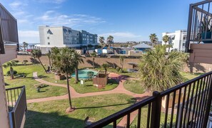 Looking the other way towards 2 of the 3 pools of the complex