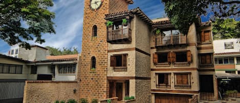 Casa Del Reloj facade. The most unique short term apartment rental.