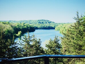 Amazing views of Lake Galena from the back chalet deck 