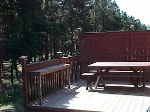 Picnic Table Near Gas BBQ