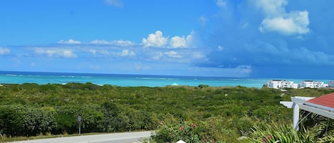 Spectacular ocean view of Grace Bay from villa.