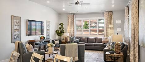 Gorgeous open concept dining area open to kitchen/family room