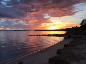 Great view from the private beach too!