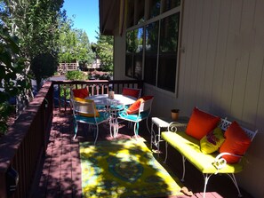 Deck with beautiful mountain views
