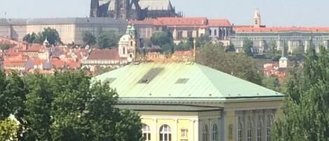 Actual size Prague Castle view from living room