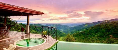 Absolutely stunning views of the Pacific & Gulf of Nicoya from our pool, terrace