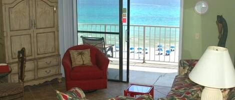 Living Room View to Beach