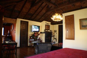 View from King-sized Bed with plush linens